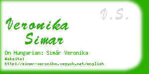 veronika simar business card
